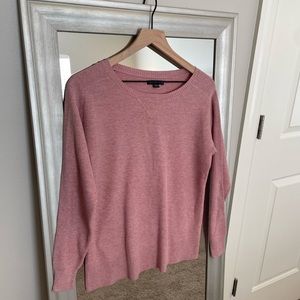 American Eagle Women's Pink Long Sleeve Crewneck Lightweight Blouse Sweater S
